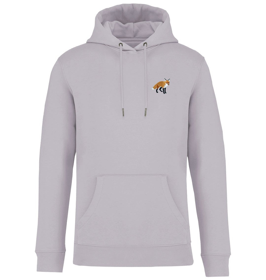 Fox Hoodie - Mens Embroidered British Wildlife Animal