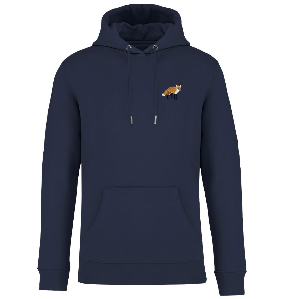Fox Hoodie - Mens Embroidered British Wildlife Animal