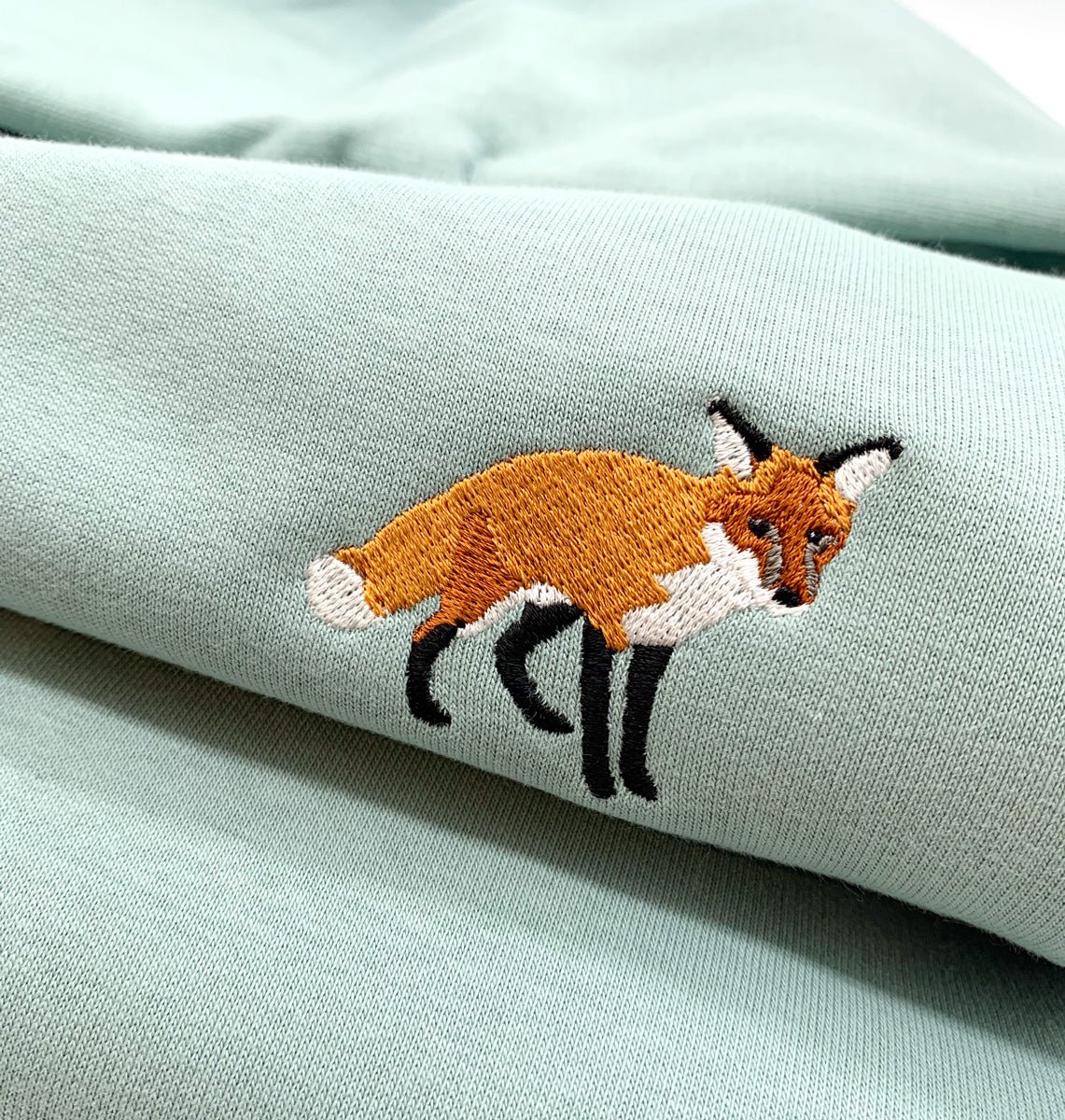 Red Fox Mens Sweatshirt - Blue Panda