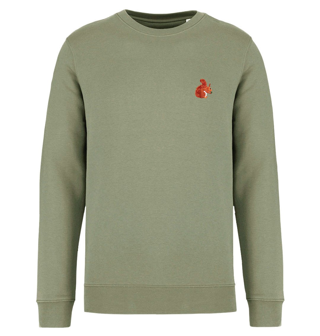 Red Squirrel Womens Sweatshirt - Blue Panda