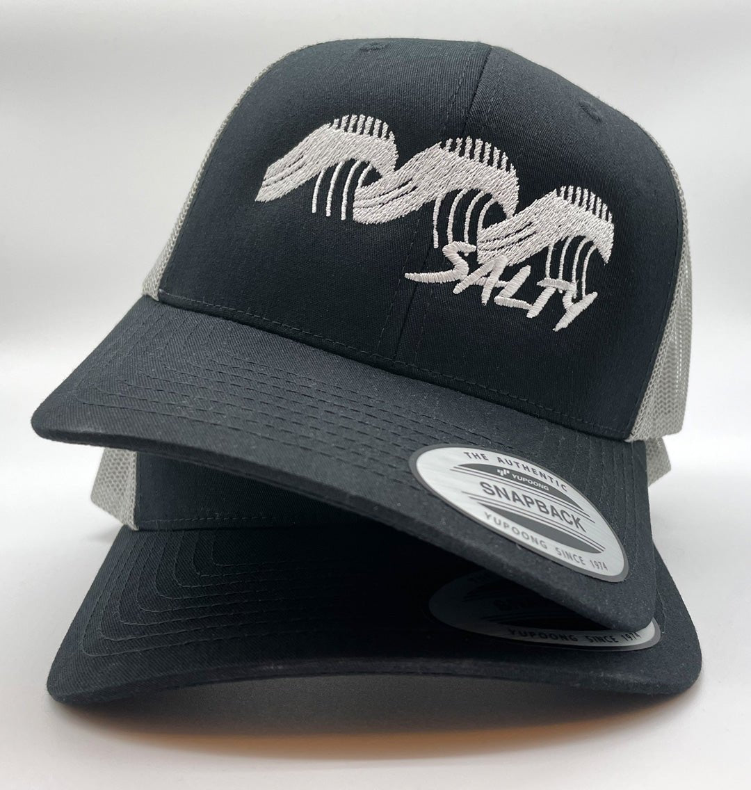Salty Waves Truckers Cap - Blue Panda