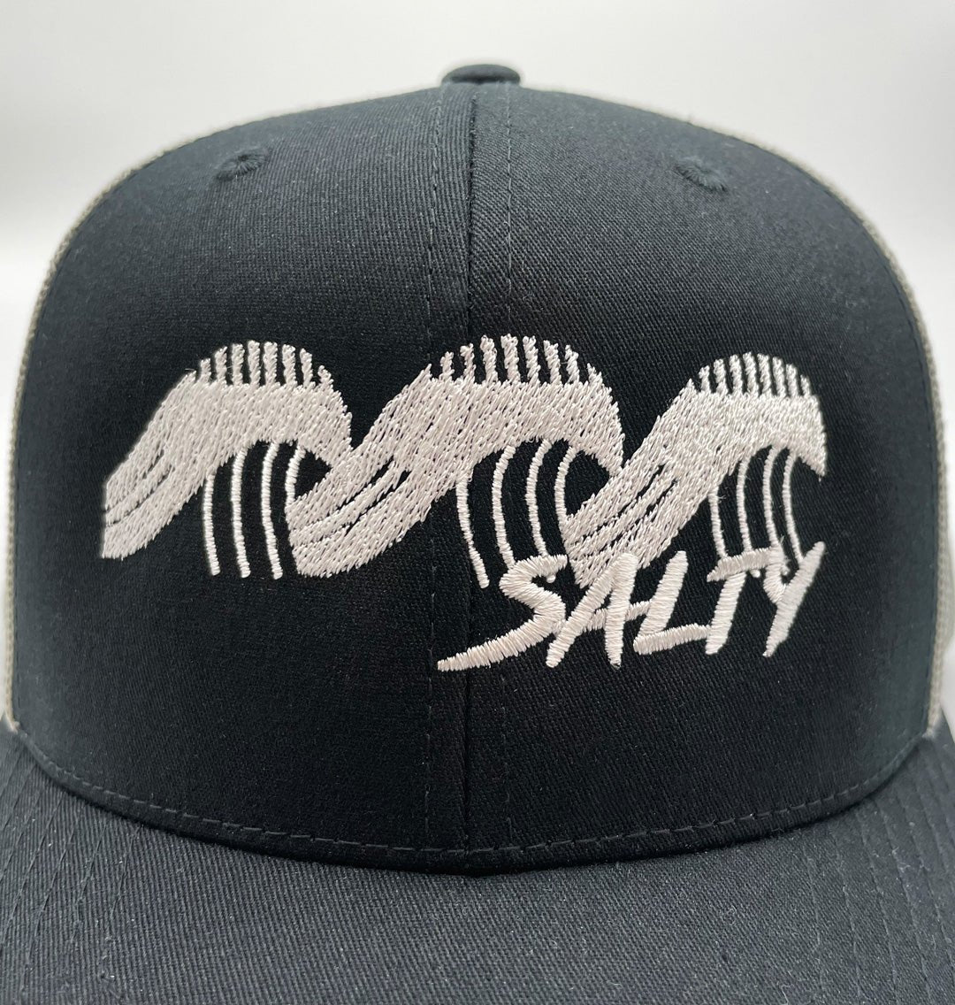 Salty Waves Truckers Cap - Blue Panda