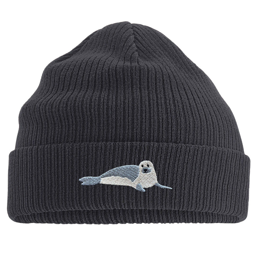 Seal Beanie - Blue Panda