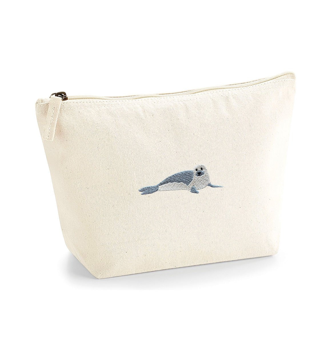 Seal Organic Accessory Bag - Blue Panda