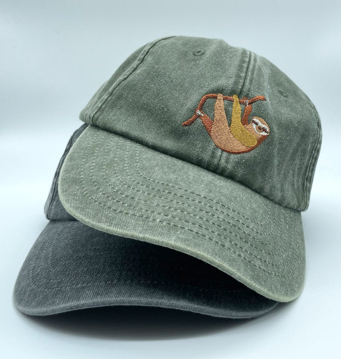 Sloth Denim Cap - Blue Panda