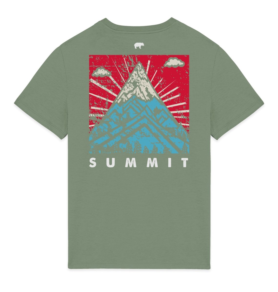 Summit Graphic Mens T-shirt - Blue Panda