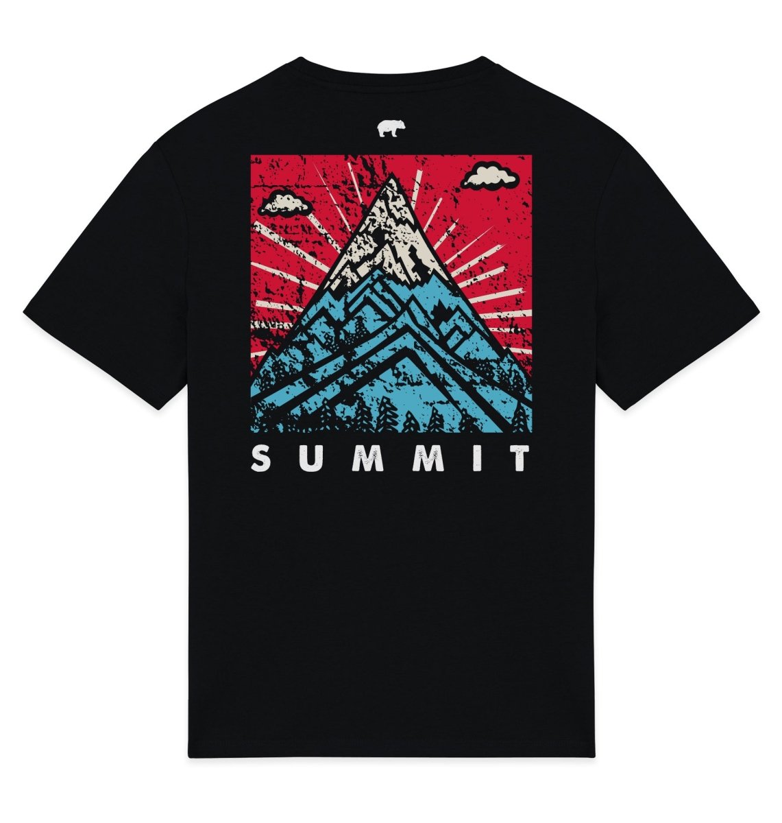 Summit Graphic Mens T-shirt - Blue Panda