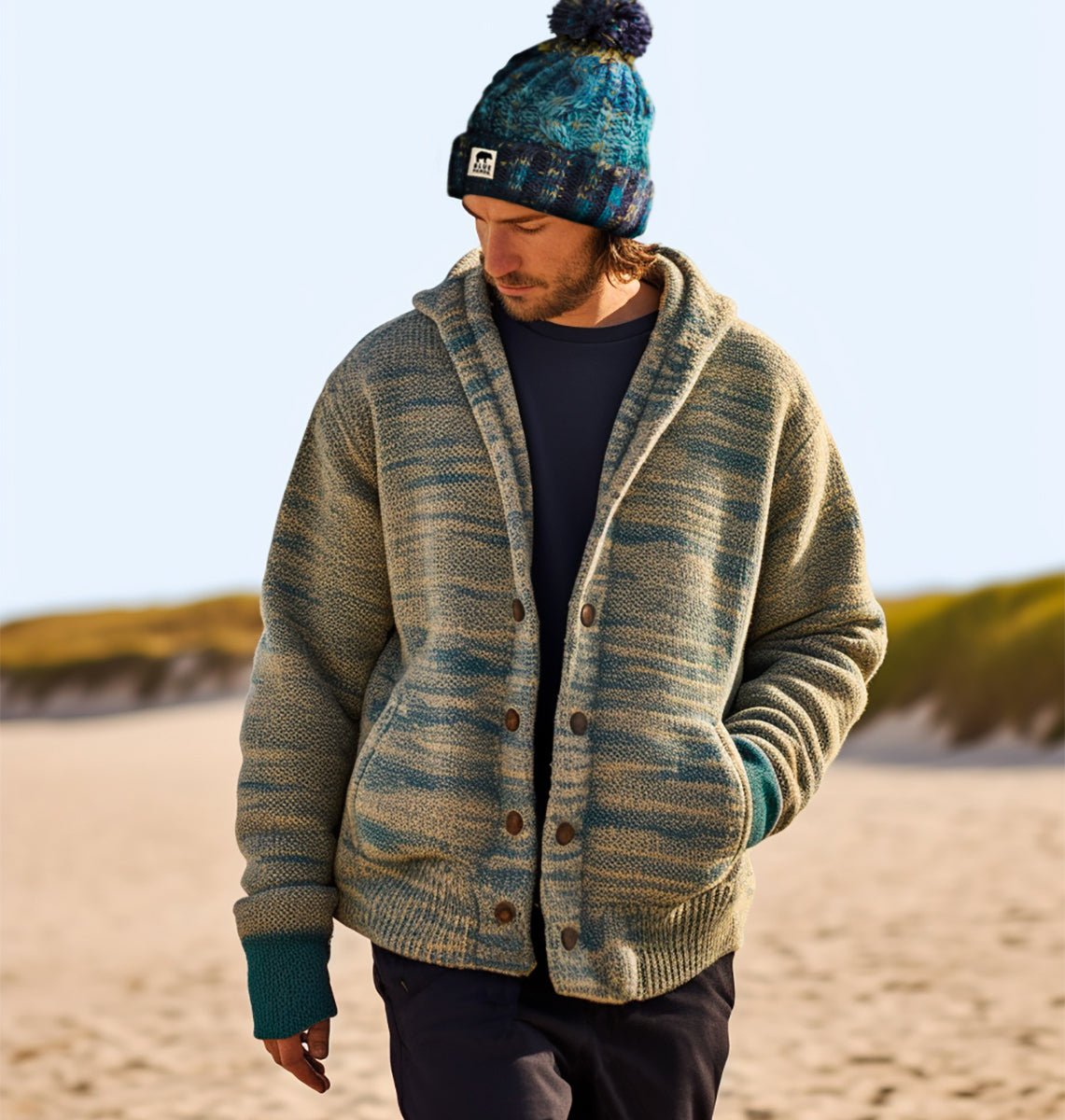 Under The Sea Bobble Hat - Blue Panda