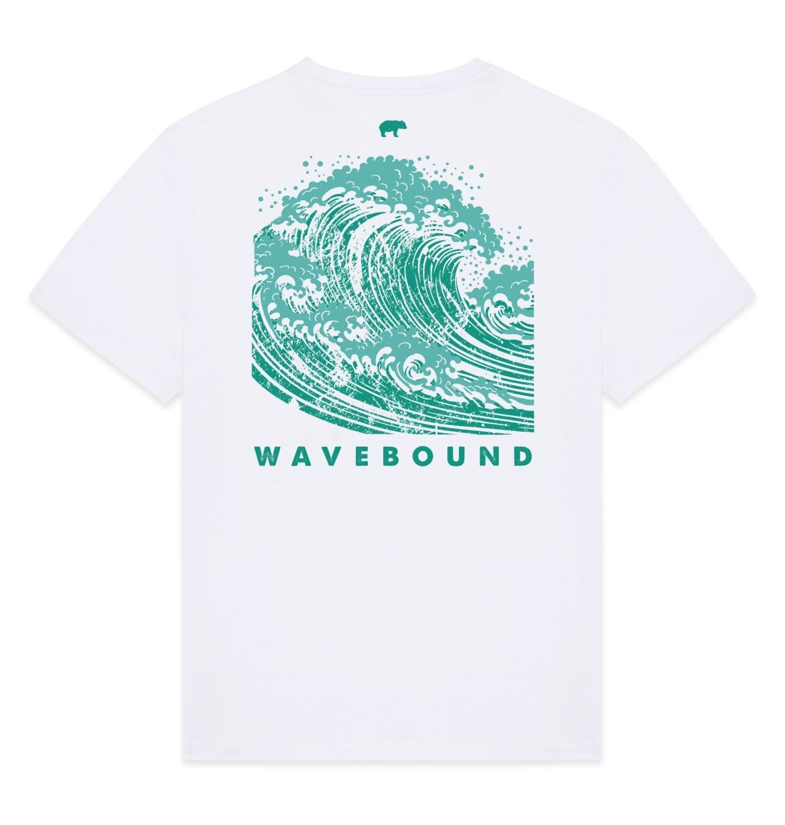 Wavebound Graphic Womens T-shirt - Blue Panda